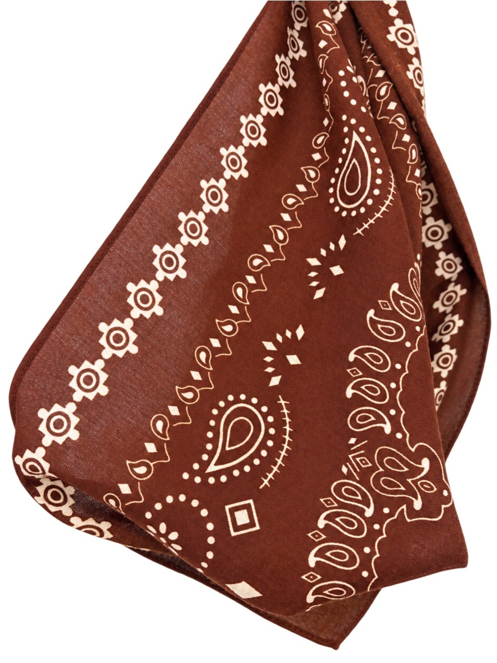 Western Boho Cowboy Neck Scarf Ranch Rodeo Paisley Cowgirl Hair Accessory - Picture 3 of 6